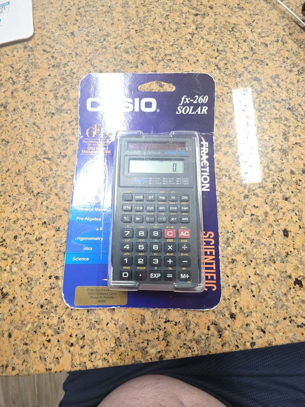 Casio FX-260 SOLAR Fraction Scientific Calculator